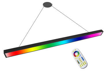 LED Linear RGB + CCT 120x7,5 30 Watt  warmweiß/kaltweiß dimmbar und alle RGB Farben mit Fernbedienung flimmerfrei