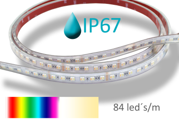 LED Strip RGB Warmweiß Kaltweiß dimmbar wasserdicht IP67
