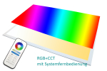 LED Panel RGB+CCT 120x60 plus WW+CW 60 Watt dimmbar und alle RGB Farben IP65 wasserdicht
