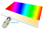LED Panel RGB+CCT 120x60 plus - 60 Watt dimmbar und alle RGB Farben mit Fernbedienung