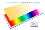 LED Panel RGB+CCT 120x60 plus - 60 Watt dimmbar und alle RGB Farben mit Zigbee
